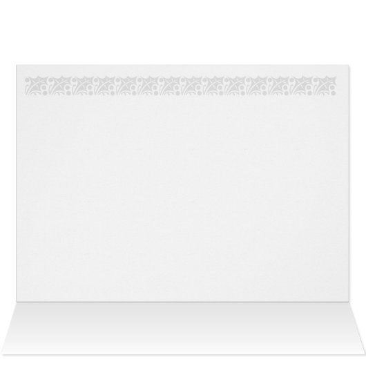 Robin Red Breast Folded Christmas Card (Inside Horizontal (Top))