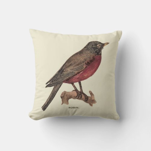 Robin Red Breast Pillow
