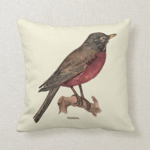 Robin Red Breast Pillow