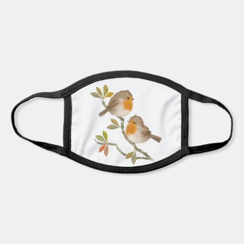 Robin Redbreast Bird Face Mask