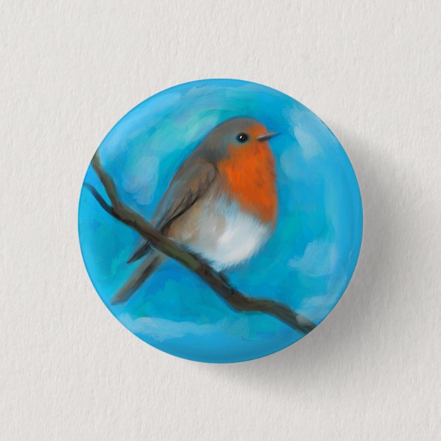 Robin redbreast  button (Front)