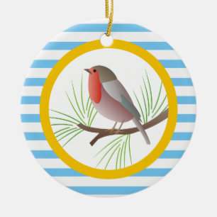 Robin Redbreast custom ornaments