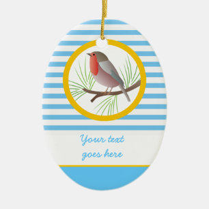 Robin Redbreast custom ornaments