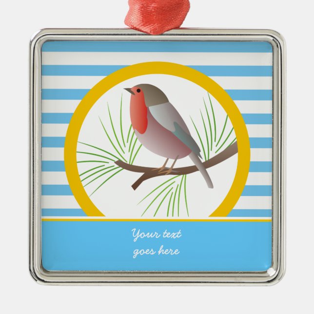 Robin Redbreast custom ornaments (Front)