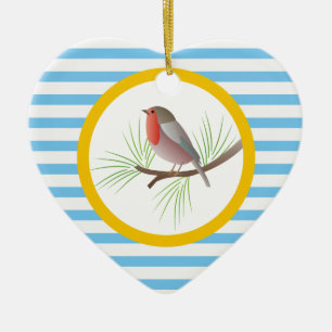 Robin Redbreast custom ornaments