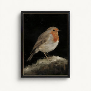 Robin Redbreast Heritage Bird Poster