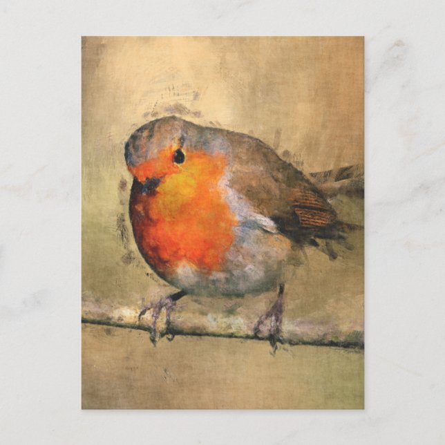 Robin Redbreast Postcard (Front)