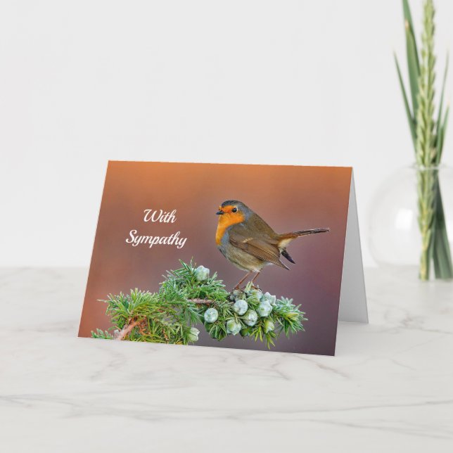 Robin Sympathy Card (Front)