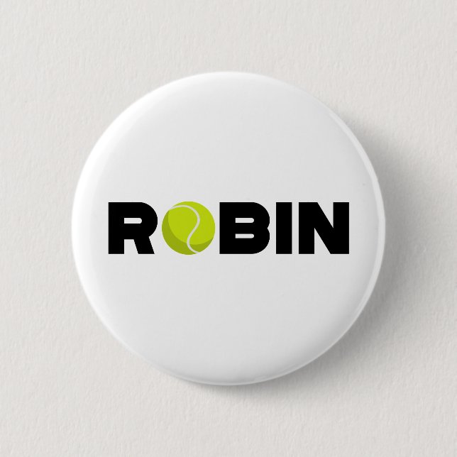 Robin Tennis Button (Front)