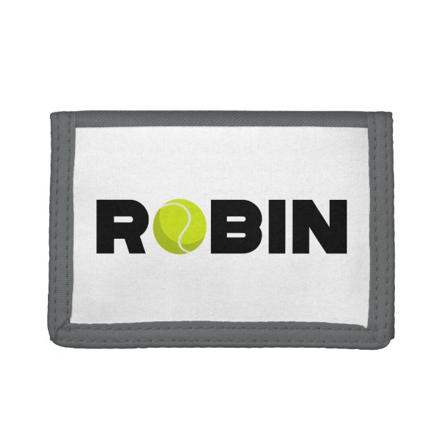 Robin Tennis Trifold Wallet (Front)