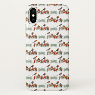 Robin Texture iPhone X Case (choose colour)