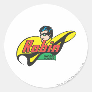 Robin The Boy Wonder Classic Round Sticker