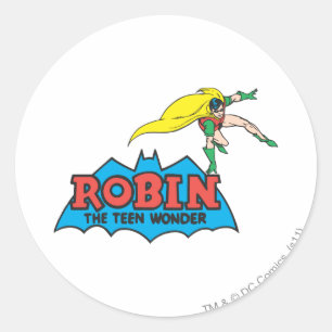 Robin The Teen Wonder Classic Round Sticker