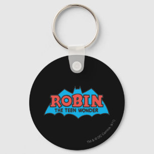 Robin The Teen Wonder Logo Keychain