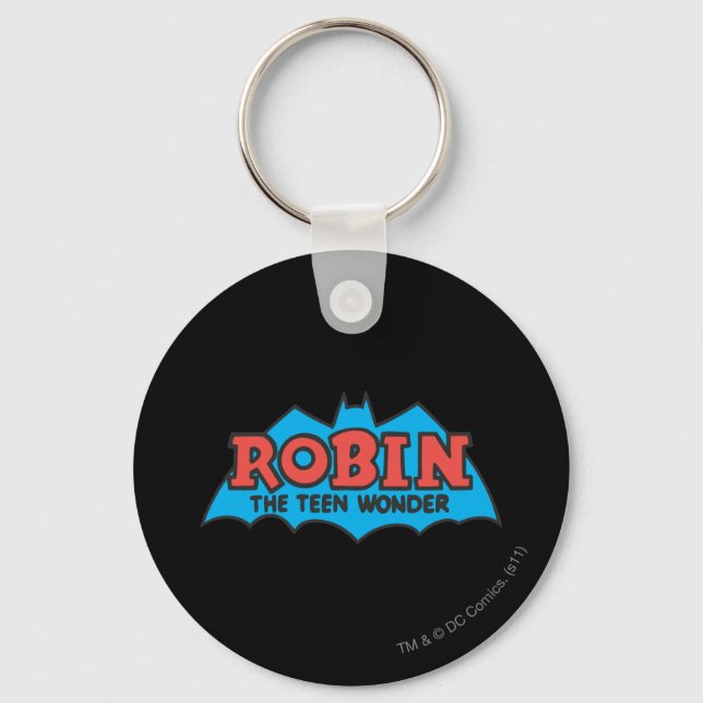 Robin The Teen Wonder Logo Keychain (Front)