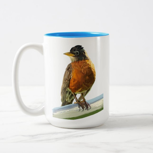 Robin Two-Tone Coffee Mug (Left)