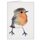 Robin Watercolour Christmas Card (Front)