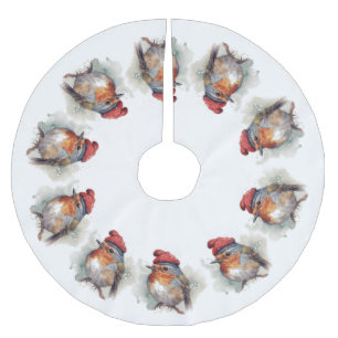 Robin Winter Delight Brushed Polyester Tree Skirt