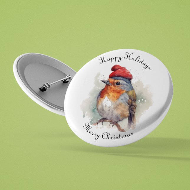 Robin Winter Delight, custom Button (Creator Uploaded)