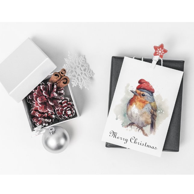 Robin Winter Delight, custom Holiday Card (Creator Uploaded)