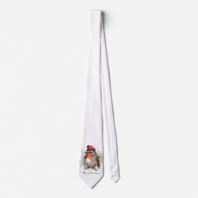 Robin Winter Delight, custom Neck Tie (Front)