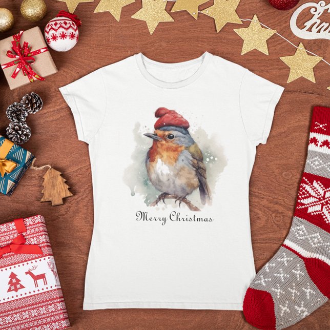 Robin Winter Delight, custom T-Shirt (Creator Uploaded)