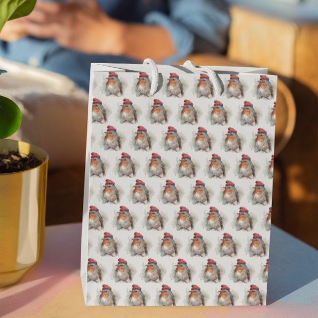 Robin Winter Delight Large Gift Bag (Creator Uploaded)