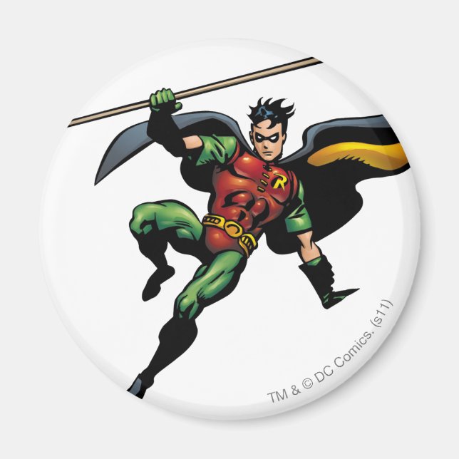 Robin with Staff Magnet (Front)