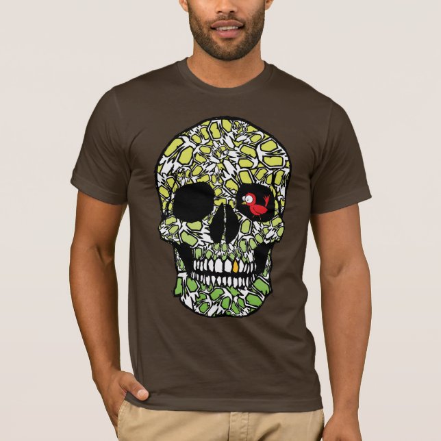 Robin' with the Skull(Greens) T-Shirt (Front)