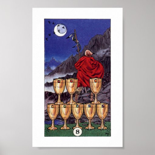 Robin Wood Tarot - 8 of Cups Poster | Zazzle