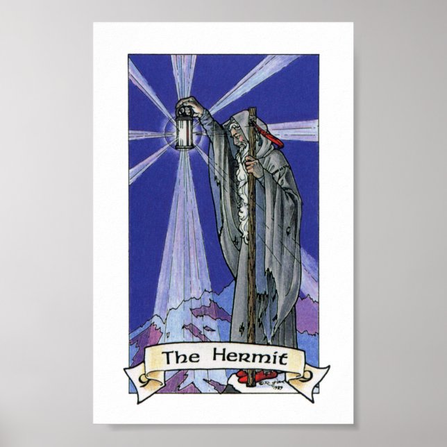 Robin Wood Tarot - Major 09 The Hermit Poster (Front)