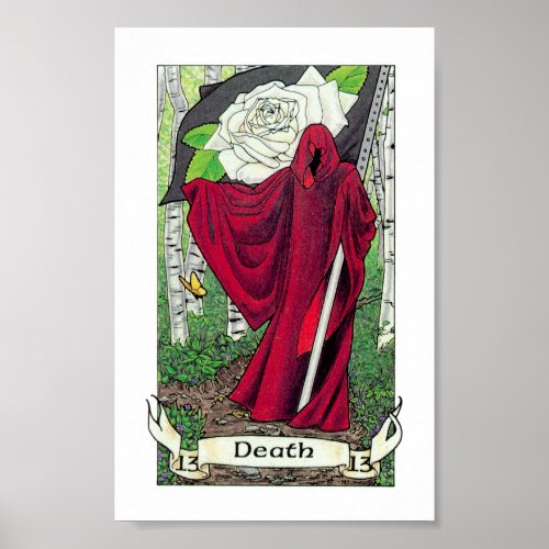 Robin Wood Tarot _ Major 13 Death Poster