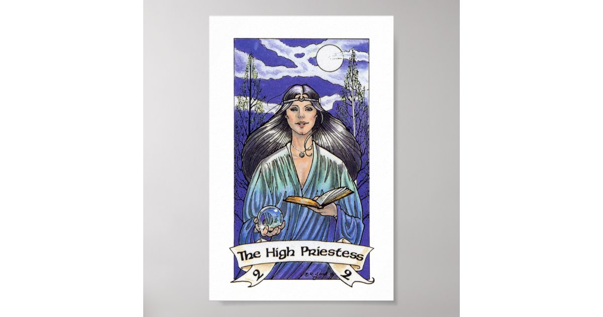 Robin Wood Tarot Major 2 The High Priestess Poster Zazzle Com