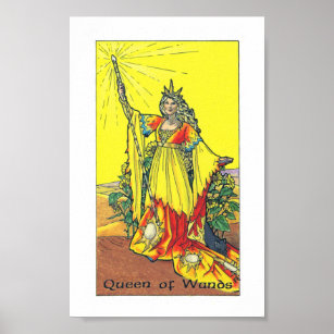Robin Wood Tarot - Queen of Wands Poster