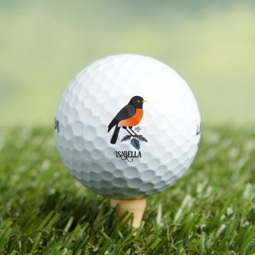 Robins And Flowers Golf Balls