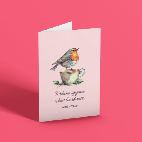 Robins Appear Sympathy Card
