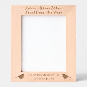 Robins Appear When Loved Ones Are Near - 8x10 Engraved Frames