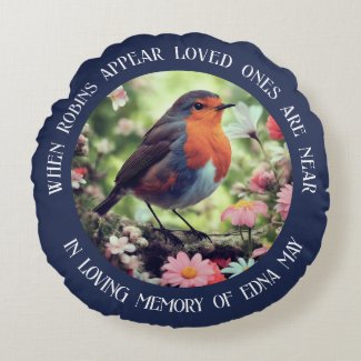 Robins Appear When Loved Ones Are Near Navy Blue
