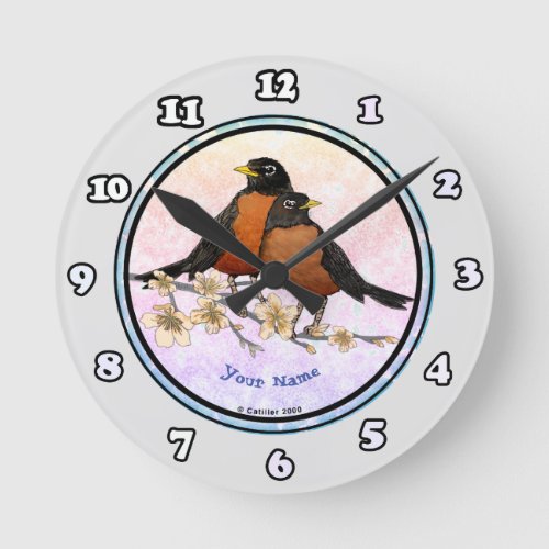 Robins Branch custom name clock