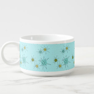Robin's Egg Blue Atomic Starbursts Chili Bowl