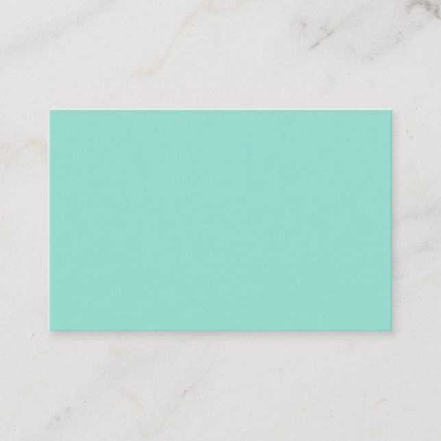 Robin's Egg Blue European Business Card (Front)