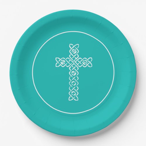Robin's Egg Blue First Communion Cross