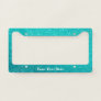 Robin's Egg blue Glitter Ombre Teal Cyan Custom License Plate Frame