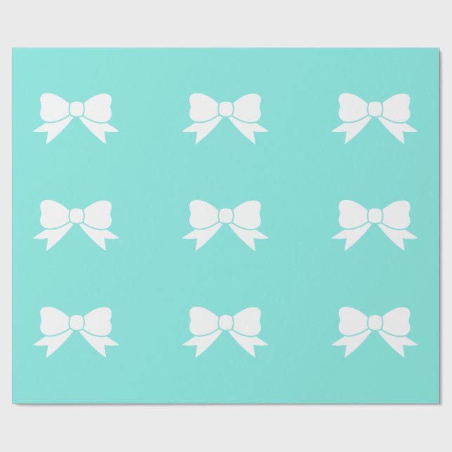 Robins egg Blue Inspired Matte Wrapping Paper (Flat)