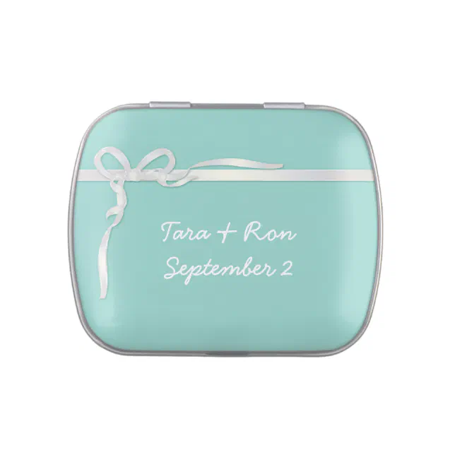 Robin's Egg Blue Jewelry Box Candy Tin Zazzle