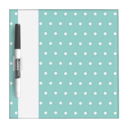 Robins Egg Blue Jewelry Box with polka dots Dry_Erase Board