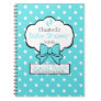 Robins Egg Blue Polka Dot Baby Shower Guest Book- Notebook