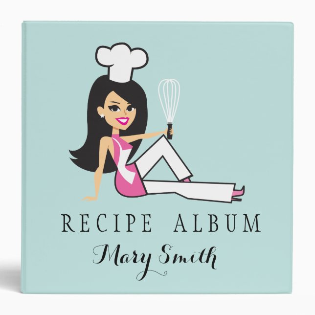 Robin's Egg Blue Recipe Binder (Front)