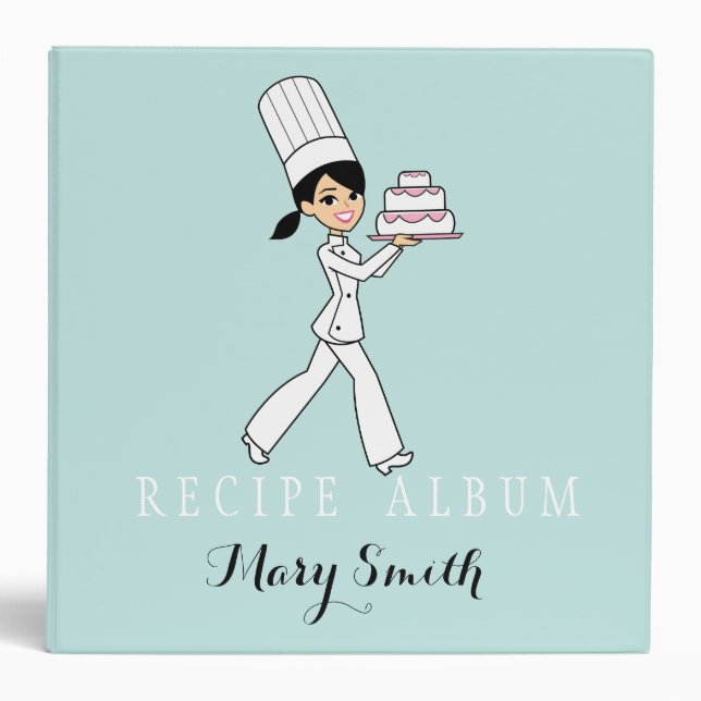 Robin's Egg Blue Recipe Binder (Front)