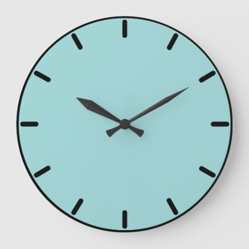 Robins Egg Blue Round Wall Clock